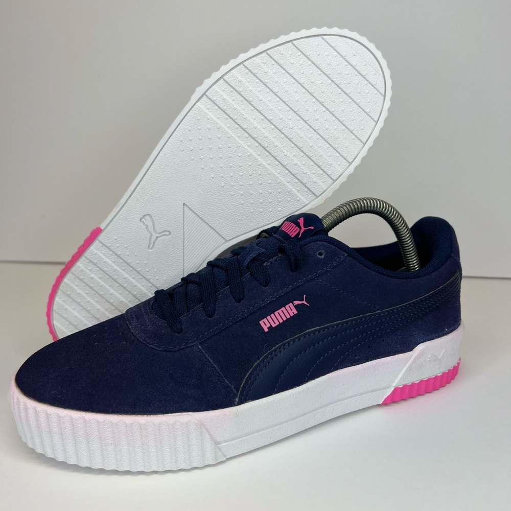 PUMA Women’s Carina Platform Lifestyle Sneakers 369864-13 Indigo/Pink Sz 9.5M
